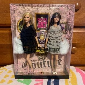 Rare Retro Juicy Couture Beverly Hills Pam & Gela Mattel Barbie Doll New in Box